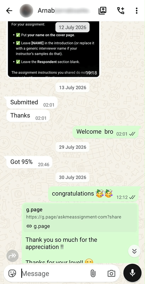 Student review 1