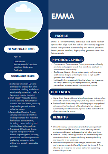 Figure 8: Customer persona Source: Self-created